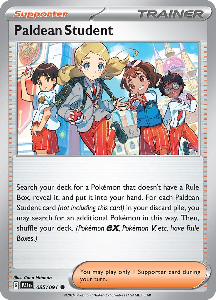 Paldean Student (085/091) [Scarlet & Violet: Paldean Fates] Reverse Holofoil