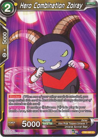 Hero Combination Zoiray (TB1-087) [The Tournament of Power] Parallel Foil