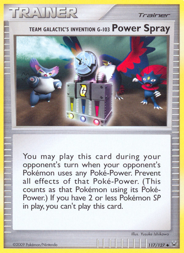 Team Galactic's Invention G-103 Power Spray (117/127) [Platinum: Base Set] Reverse Holofoil
