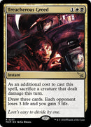 Treacherous Greed (Promo Pack) [Murders at Karlov Manor Promos] Foil
