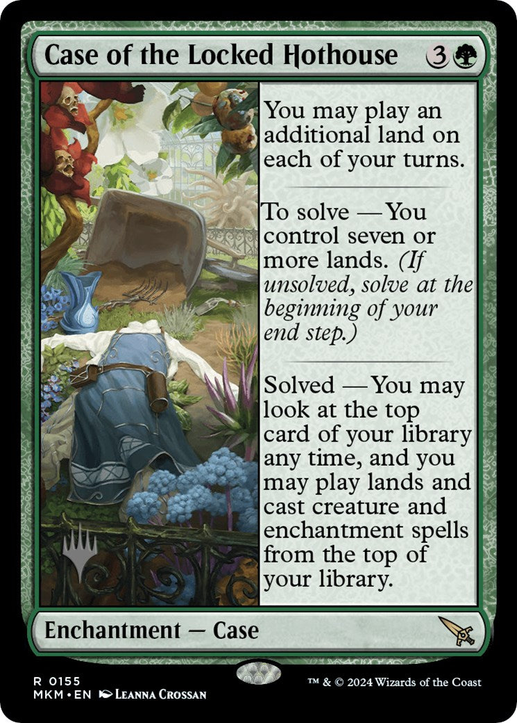 Case of the Locked Hothouse (Promo Pack) [Murders at Karlov Manor Promos] Foil