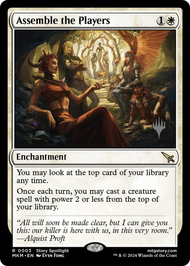 Assemble the Players (Promo Pack) [Murders at Karlov Manor Promos] Foil