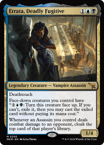 Etrata, Deadly Fugitive (Promo Pack) [Murders at Karlov Manor Promos] Foil