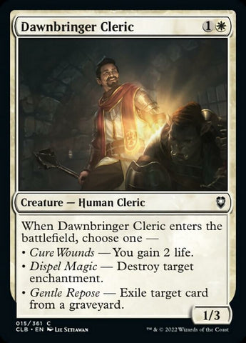 Dawnbringer Cleric [Commander Legends: Battle for Baldur's Gate] Foil