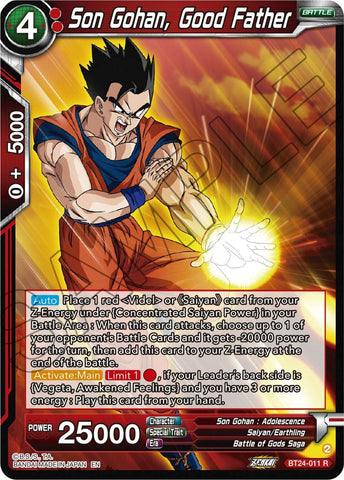 Son Gohan, Good Father (BT24-011) [Beyond Generations] Parallel Foil