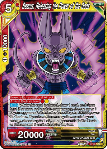 Beerus, Releasing the Power of the Gods (BT24-129) [Beyond Generations] Parallel Foil