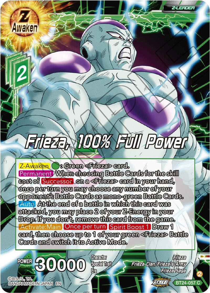Frieza, 100% Full Power (BT24-057) [Beyond Generations] Parallel Foil