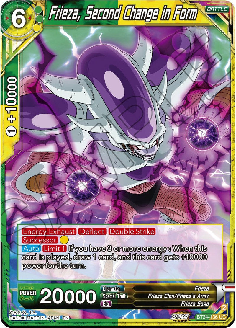 Frieza, Second Change in Form (BT24-136) [Beyond Generations] Parallel Foil