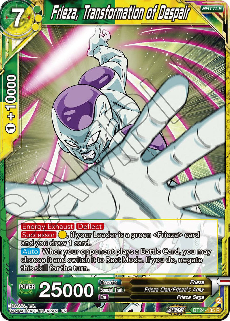 Frieza, Transformation of Despair (BT24-135) [Beyond Generations] Parallel Foil