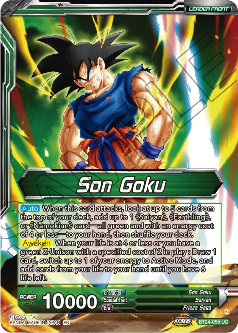 Son Goku // SS Son Goku, Beginning of a Legend (BT24-055) [Beyond Generations] Parallel Foil