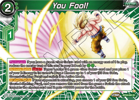 You Fool! (BT24-061) [Beyond Generations] Parallel Foil