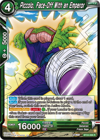 Piccolo, Face-Off With an Emperor (BT24-066) [Beyond Generations] Parallel Foil