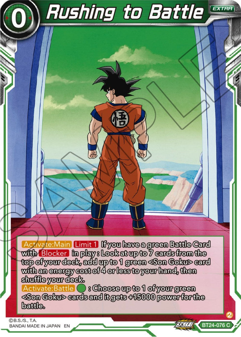 Rushing to Battle (BT24-076) [Beyond Generations] Parallel Foil