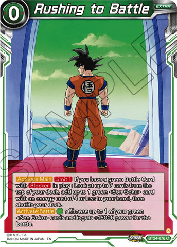 Rushing to Battle (BT24-076) [Beyond Generations] Parallel Foil