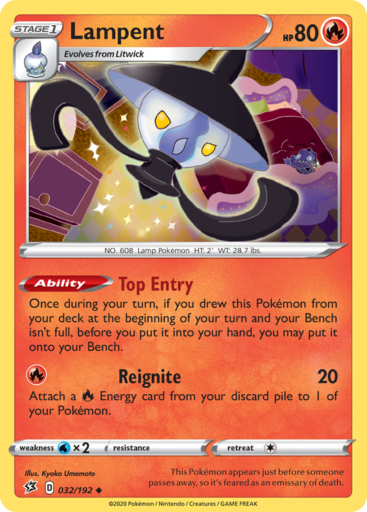 Lampent (032/192) [Sword & Shield: Rebel Clash] Reverse Holofoil