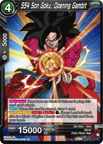SS4 Son Goku, Opening Gambit (BT24-117) [Beyond Generations] Parallel Foil