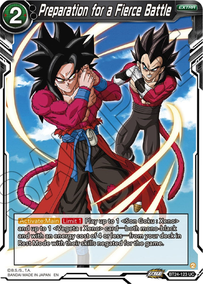 Preparation for a Fierce Battle (BT24-123) [Beyond Generations] Parallel Foil