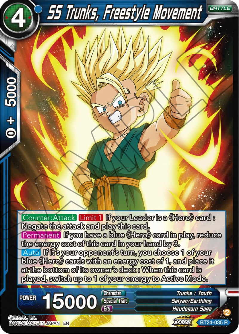 SS Trunks, Freestyle Movement (BT24-035) [Beyond Generations] Parallel Foil