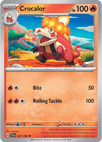 Crocalor (037/198) [Scarlet & Violet: Base Set] Reverse Holofoil