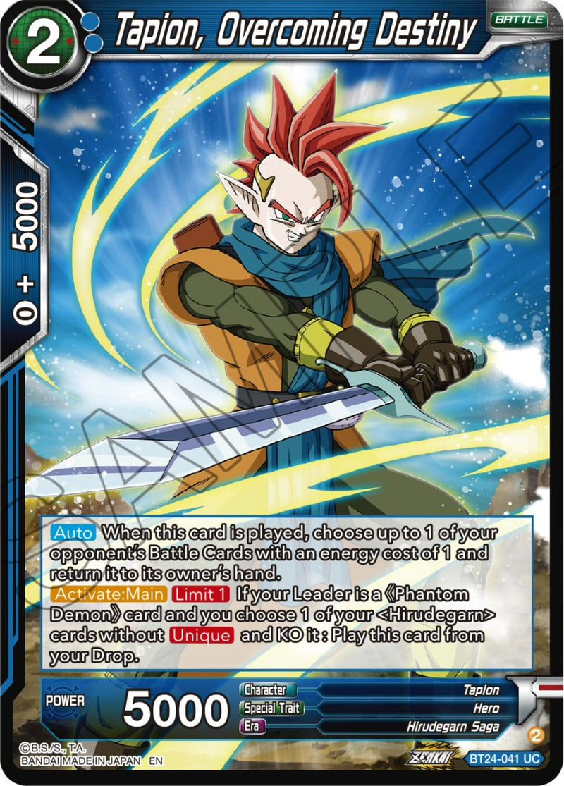 Tapion, Overcoming Destiny (BT24-041) [Beyond Generations]