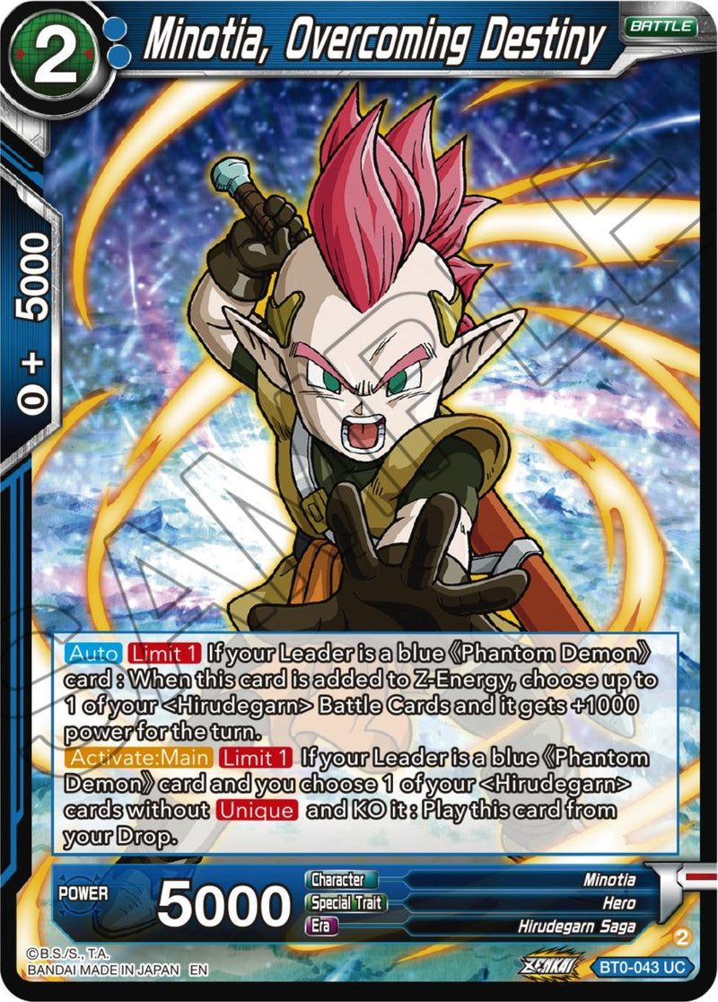 Minotia, Overcoming Destiny (BT24-043) [Beyond Generations] Parallel Foil