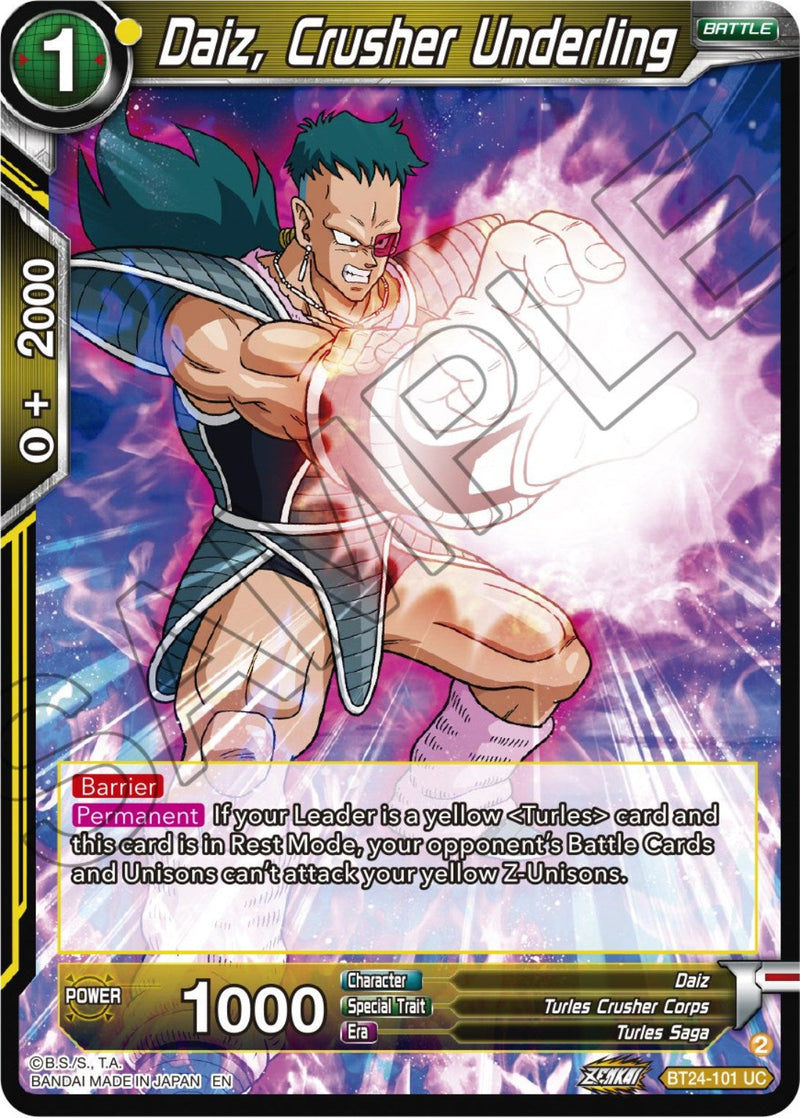 Daiz, Crusher Underling (BT24-101) [Beyond Generations] Parallel Foil