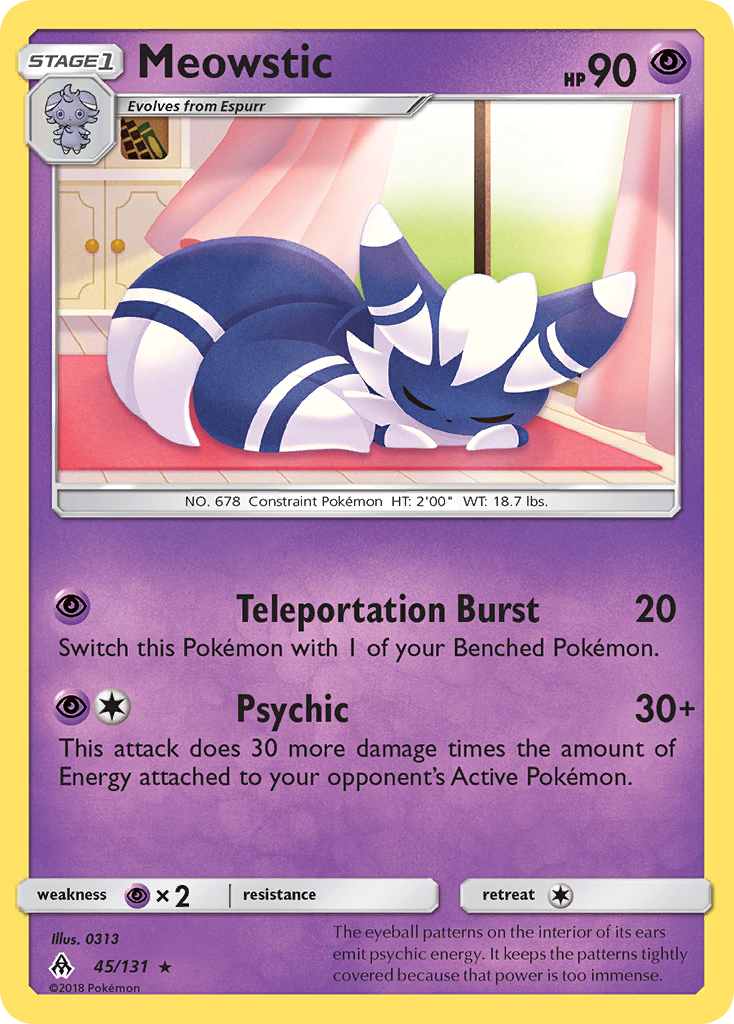 Meowstic (45/131) [Sun & Moon: Forbidden Light] Reverse Holofoil