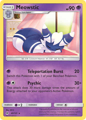 Meowstic (45/131) [Sun & Moon: Forbidden Light] Reverse Holofoil