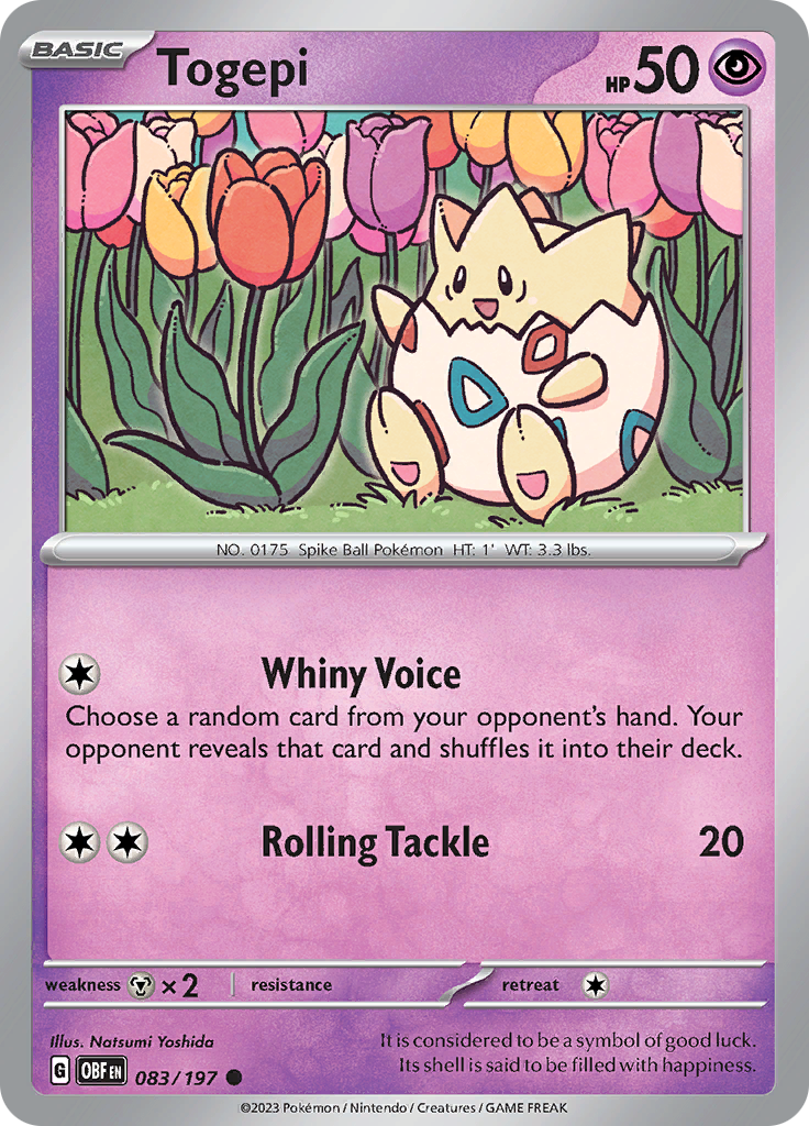 Togepi (083/197) [Scarlet & Violet: Obsidian Flames] Reverse Holofoil