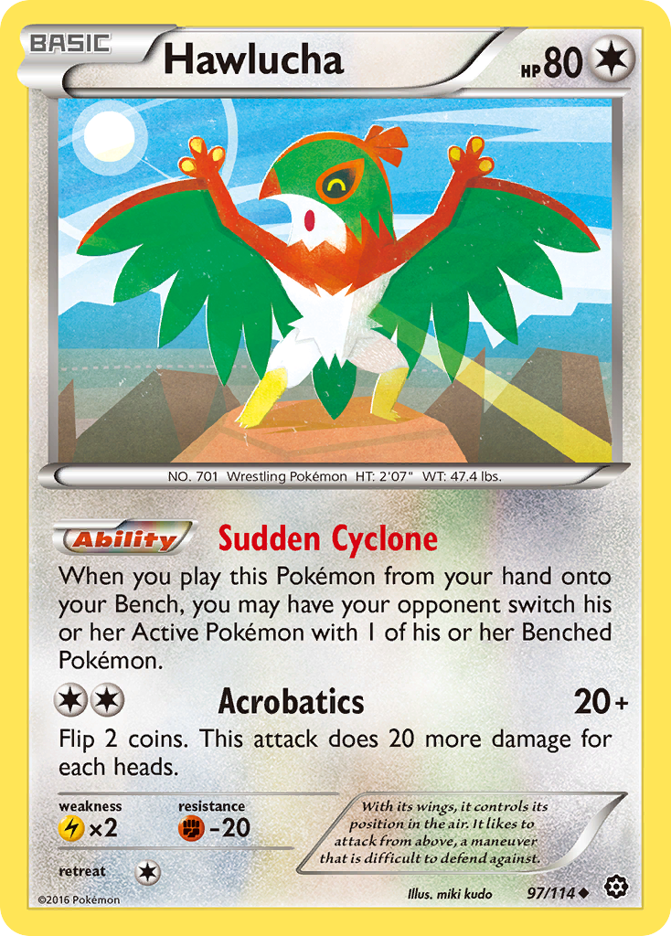 Hawlucha (97/114) [XY: Steam Siege] Reverse Holofoil
