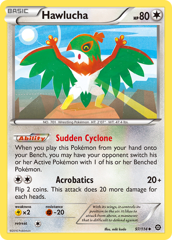 Hawlucha (97/114) [XY: Steam Siege] Reverse Holofoil