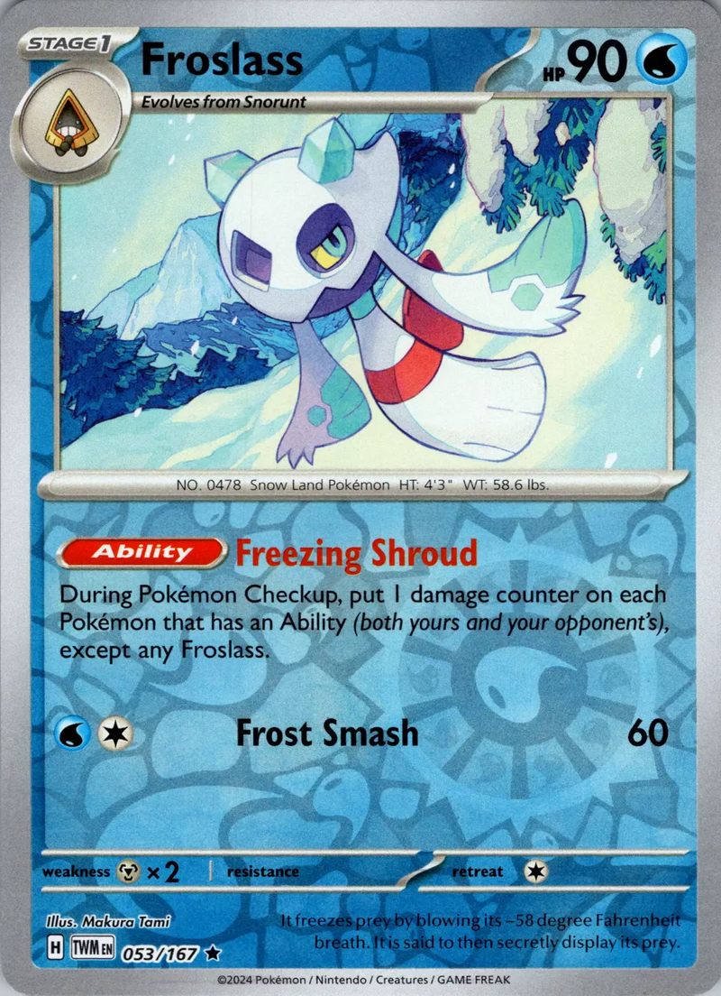Froslass (053/167) [Scarlet & Violet: Twilight Masquerade] Reverse Holofoil
