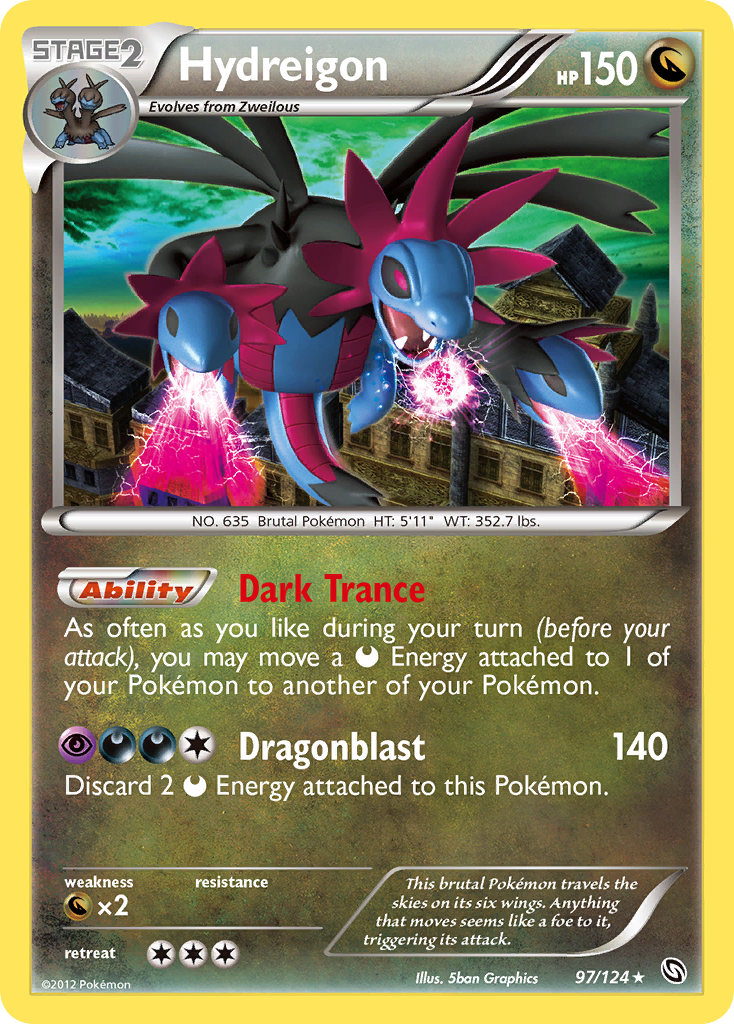 Hydreigon (97/124) [Black & White: Dragons Exalted] Reverse Holofoil