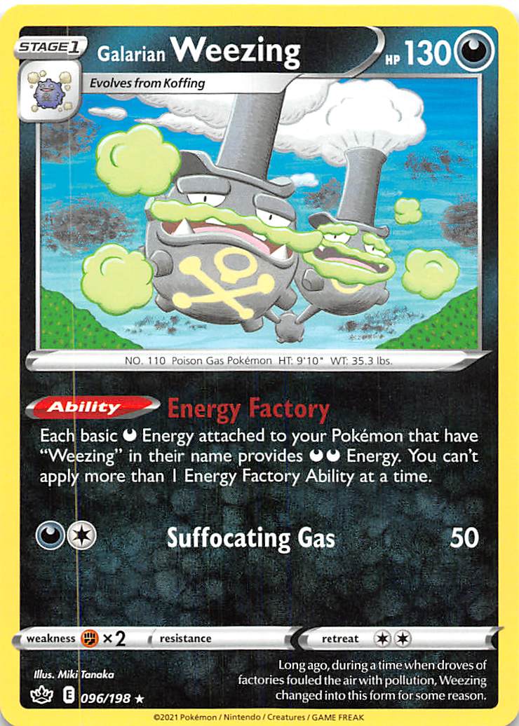 Galarian Weezing (096/198) [Sword & Shield: Chilling Reign] Reverse Holofoil