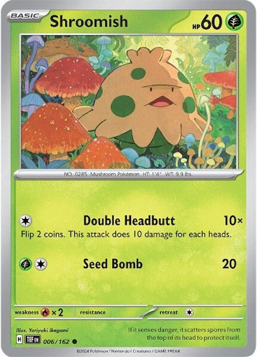 Shroomish (006/162) [Scarlet & Violet: Temporal Forces] Reverse Holofoil