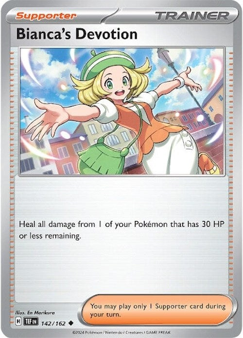 Bianca's Devotion (142/162) [Scarlet & Violet: Temporal Forces] Reverse Holofoil