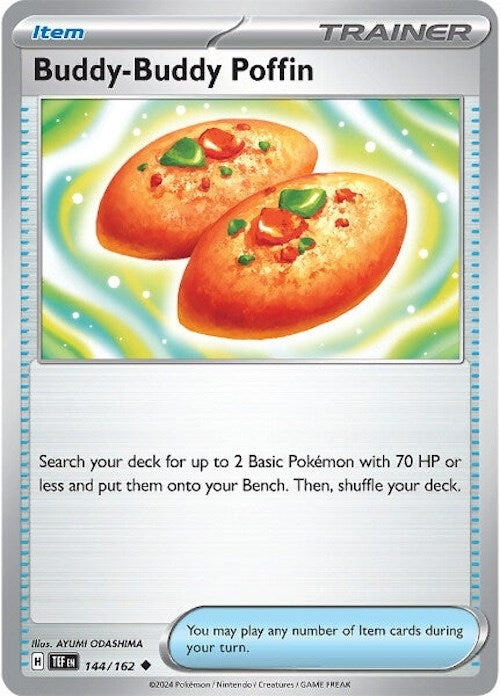 Buddy-Buddy Poffin (144/162) [Scarlet & Violet: Temporal Forces] Reverse Holofoil