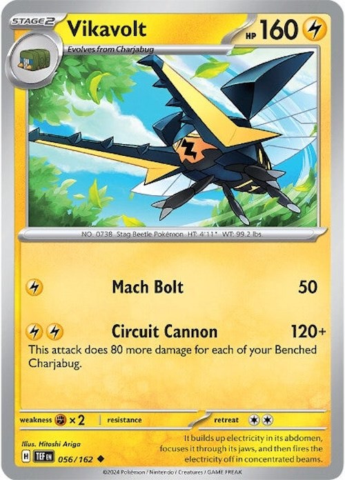 Vikavolt (056/162) [Scarlet & Violet: Temporal Forces] Reverse Holofoil