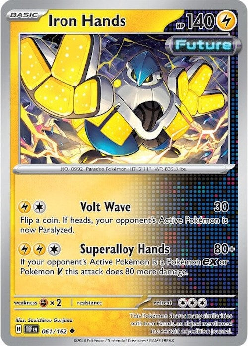 Iron Hands (061/162) [Scarlet & Violet: Temporal Forces] Reverse Holofoil