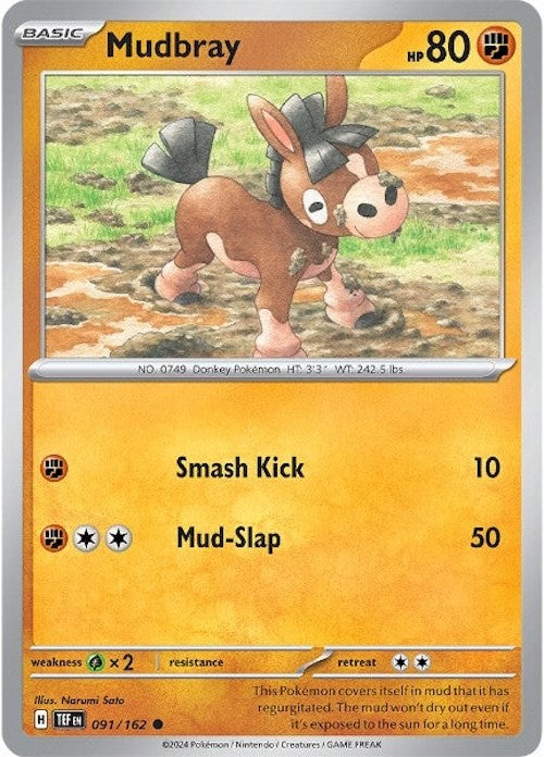 Mudbray (091/162) [Scarlet & Violet: Temporal Forces] Reverse Holofoil