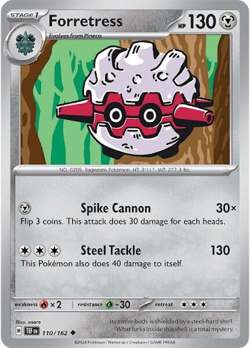 Forretress (110/162) [Scarlet & Violet: Temporal Forces] Reverse Holofoil