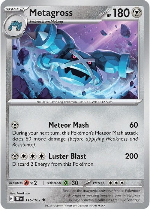 Metagross (115/162) [Scarlet & Violet: Temporal Forces] Reverse Holofoil