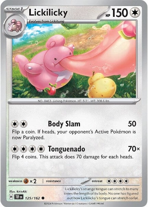 Lickilicky (125/162) [Scarlet & Violet: Temporal Forces] Reverse Holofoil