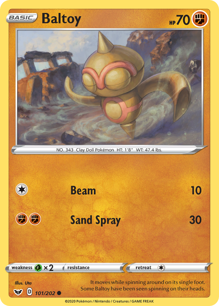 Baltoy (101/202) [Sword & Shield: Base Set] Reverse Holofoil