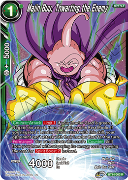 Majin Buu, Thwarting the Enemy (BT14-083) [Cross Spirits] Parallel Foil