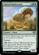 Colossal Rattlewurm (Promo Pack) [Outlaws of Thunder Junction Promos] Foil