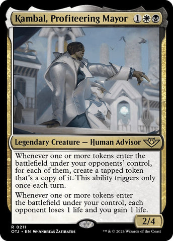 Kambal, Profiteering Mayor (Promo Pack) [Outlaws of Thunder Junction Promos] Foil