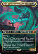 Teval, the Balanced Scale (Borderless) [Tarkir: Dragonstorm Commander] Foil