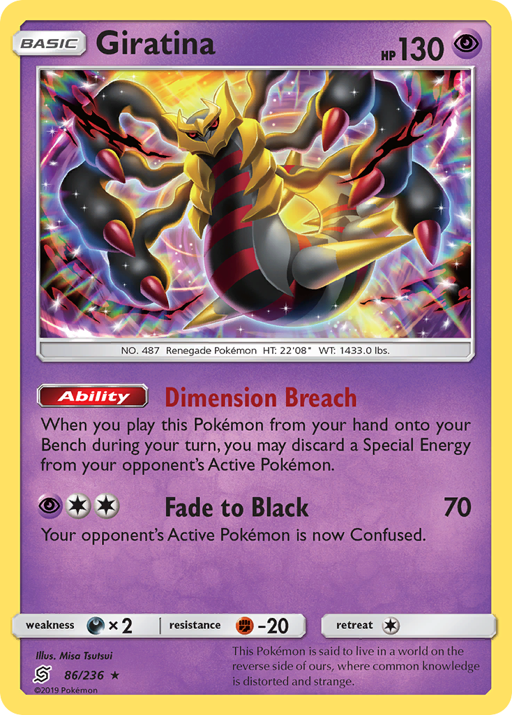 Giratina (86/236) [Sun & Moon: Unified Minds] Reverse Holofoil