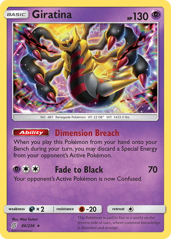 Giratina (86/236) [Sun & Moon: Unified Minds] Reverse Holofoil